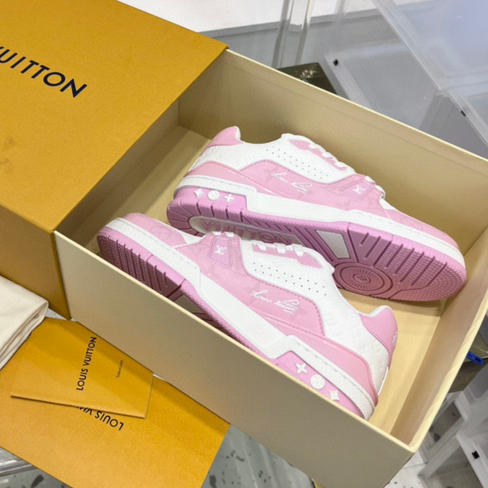 LV Trainer #54 Pink Sneakers