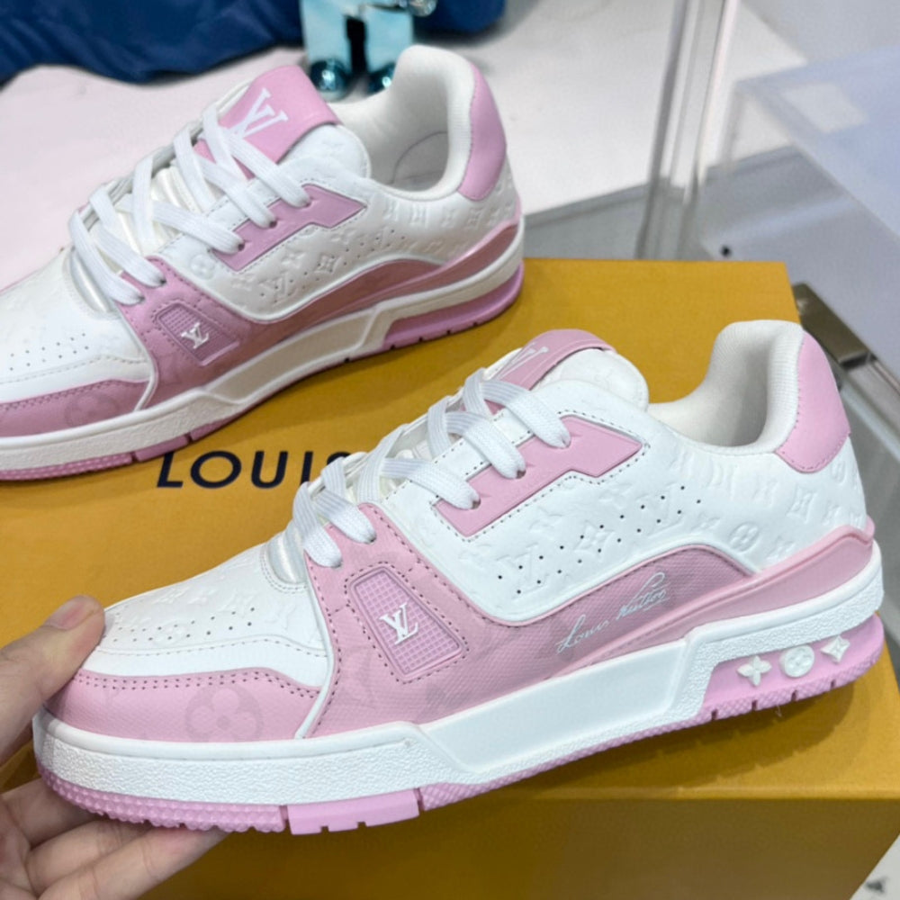 LV Trainer #54 Pink Sneakers