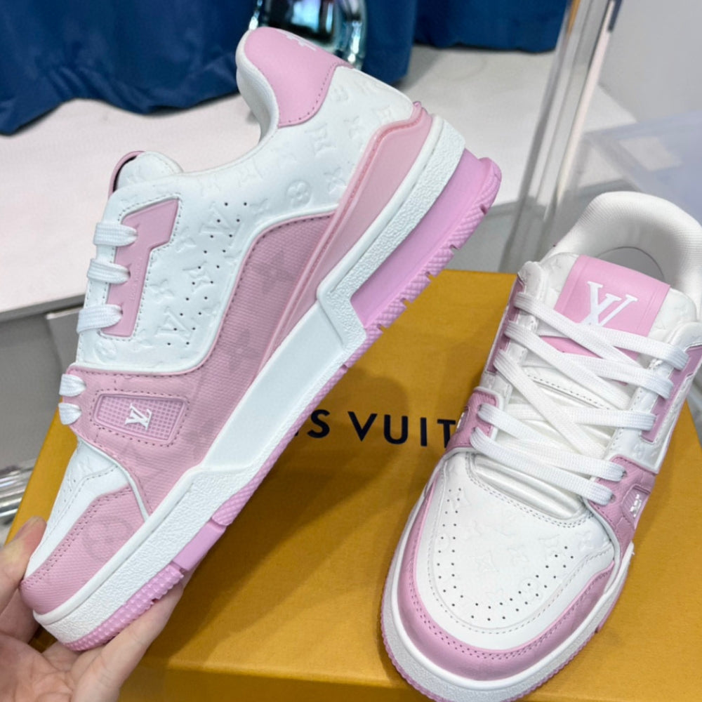 LV Trainer #54 Pink Sneakers