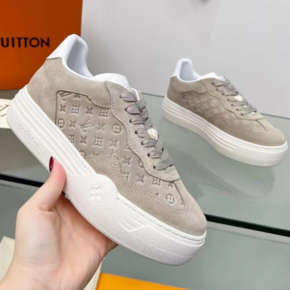 LV Groovy Platform Light Beige Sneakers