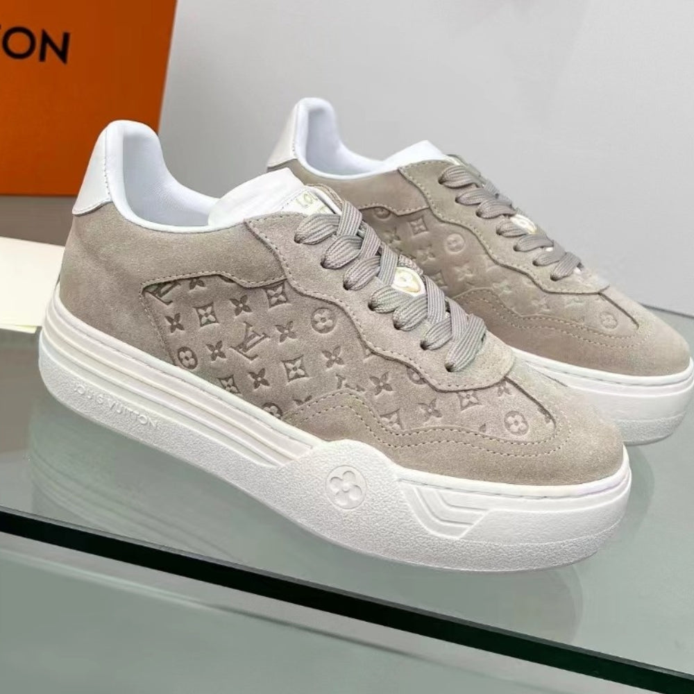 LV Groovy Platform Light Beige Sneakers