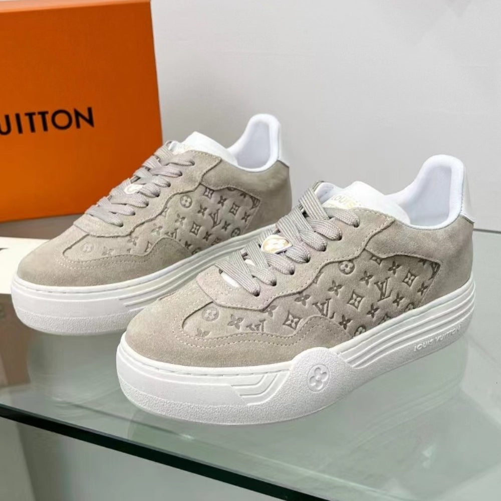 LV Groovy Platform Light Beige Sneakers