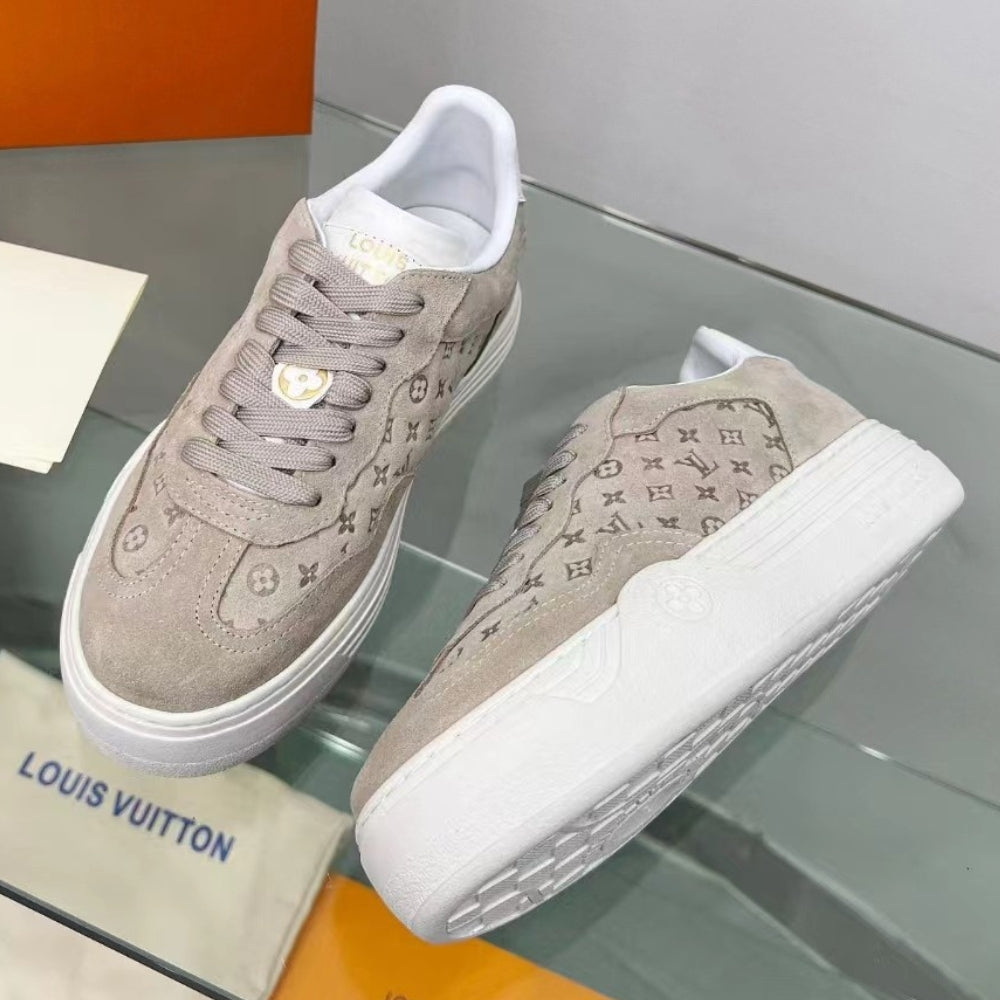 LV Groovy Platform Light Beige Sneakers
