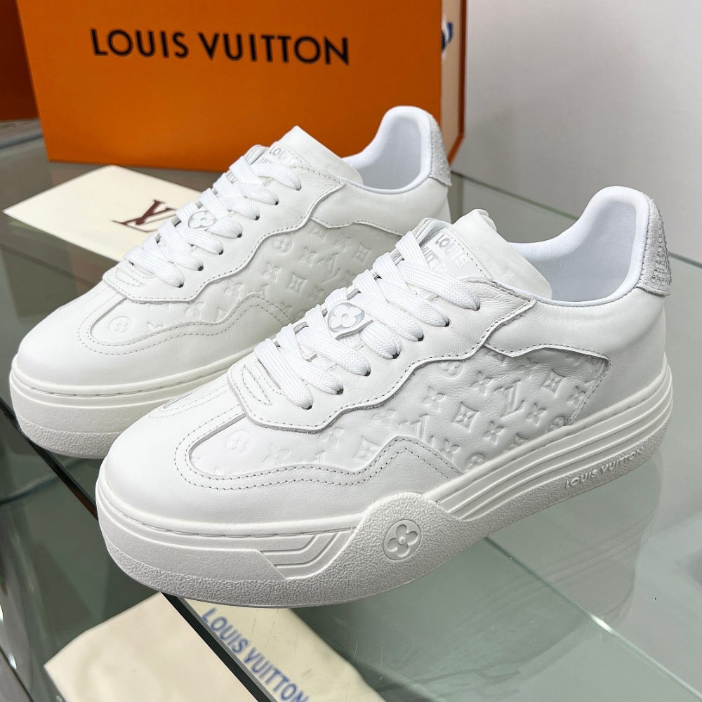 LV Groovy Platform White Sneakers