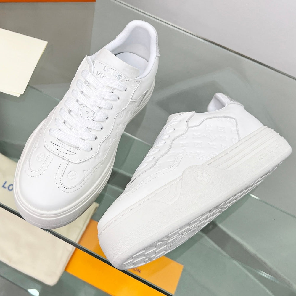 LV Groovy Platform White Sneakers