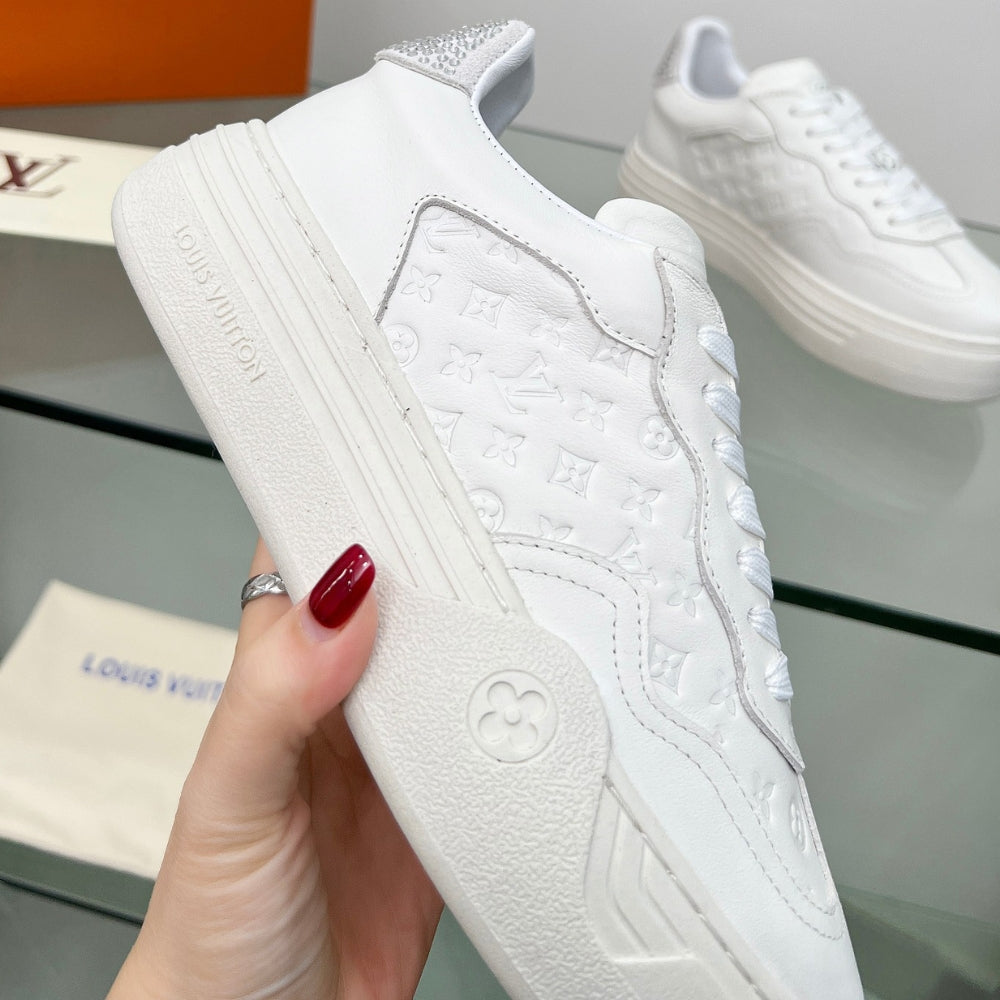 LV Groovy Platform White Sneakers