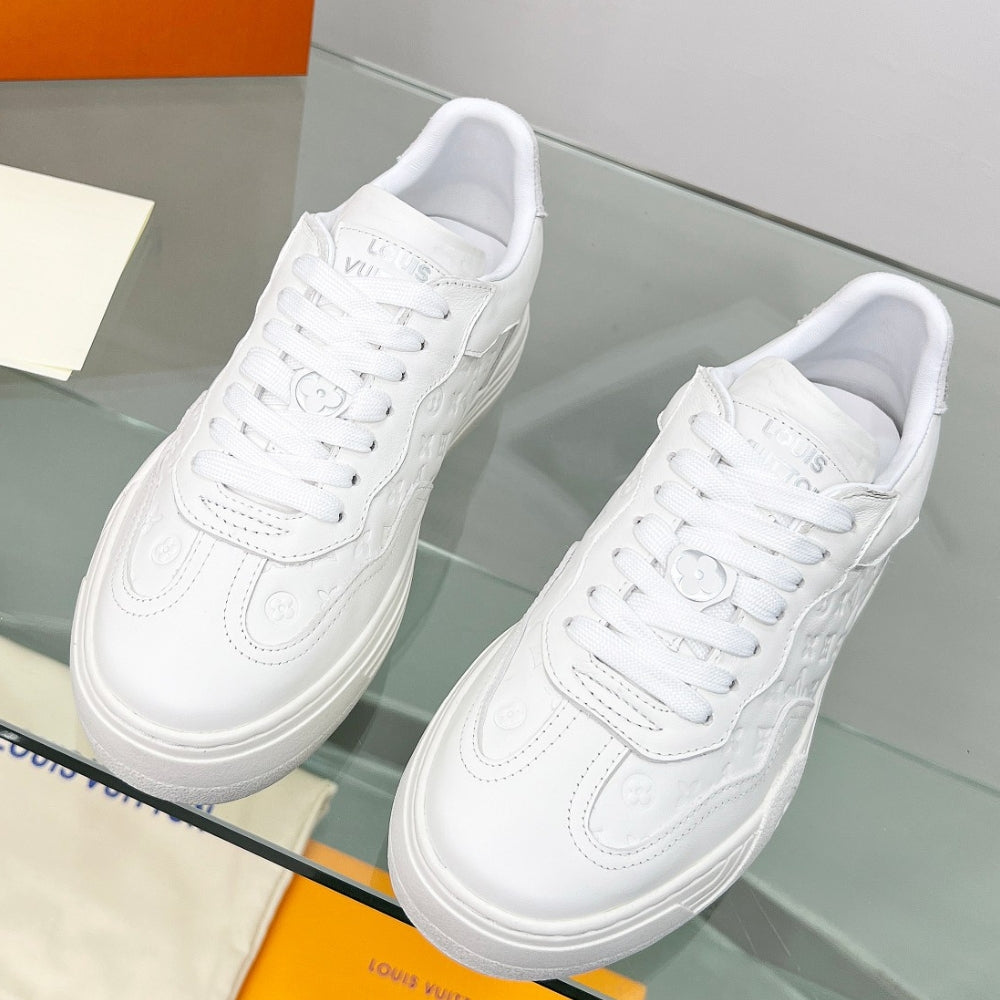 LV Groovy Platform White Sneakers