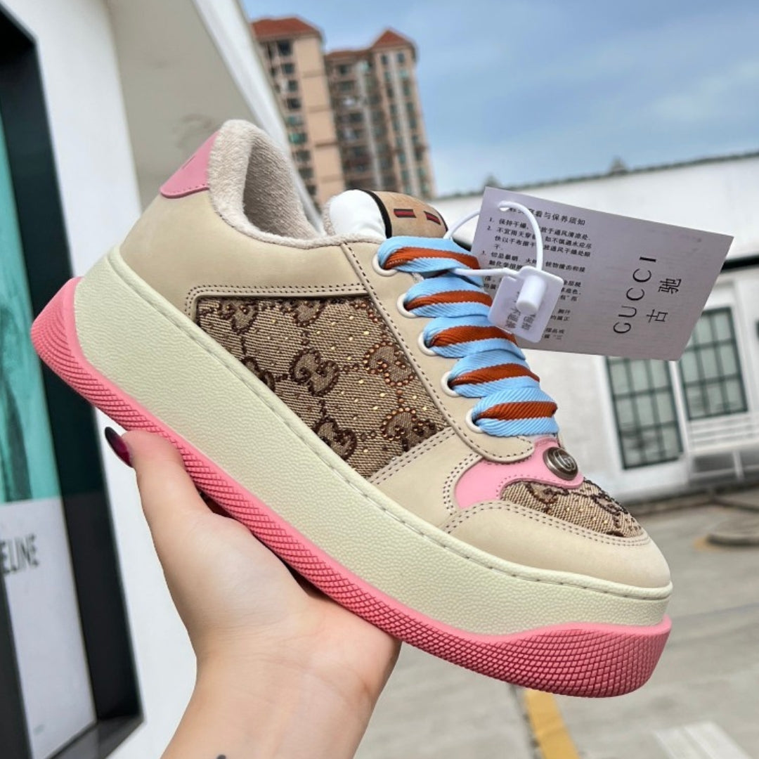 GG Screener Trainer Canvas and Pink Tennis
