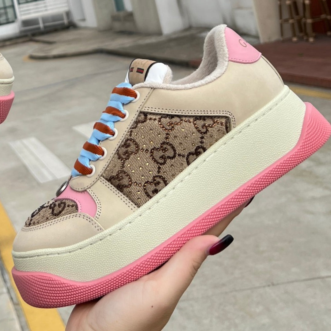 GG Screener Trainer Canvas and Pink Tennis