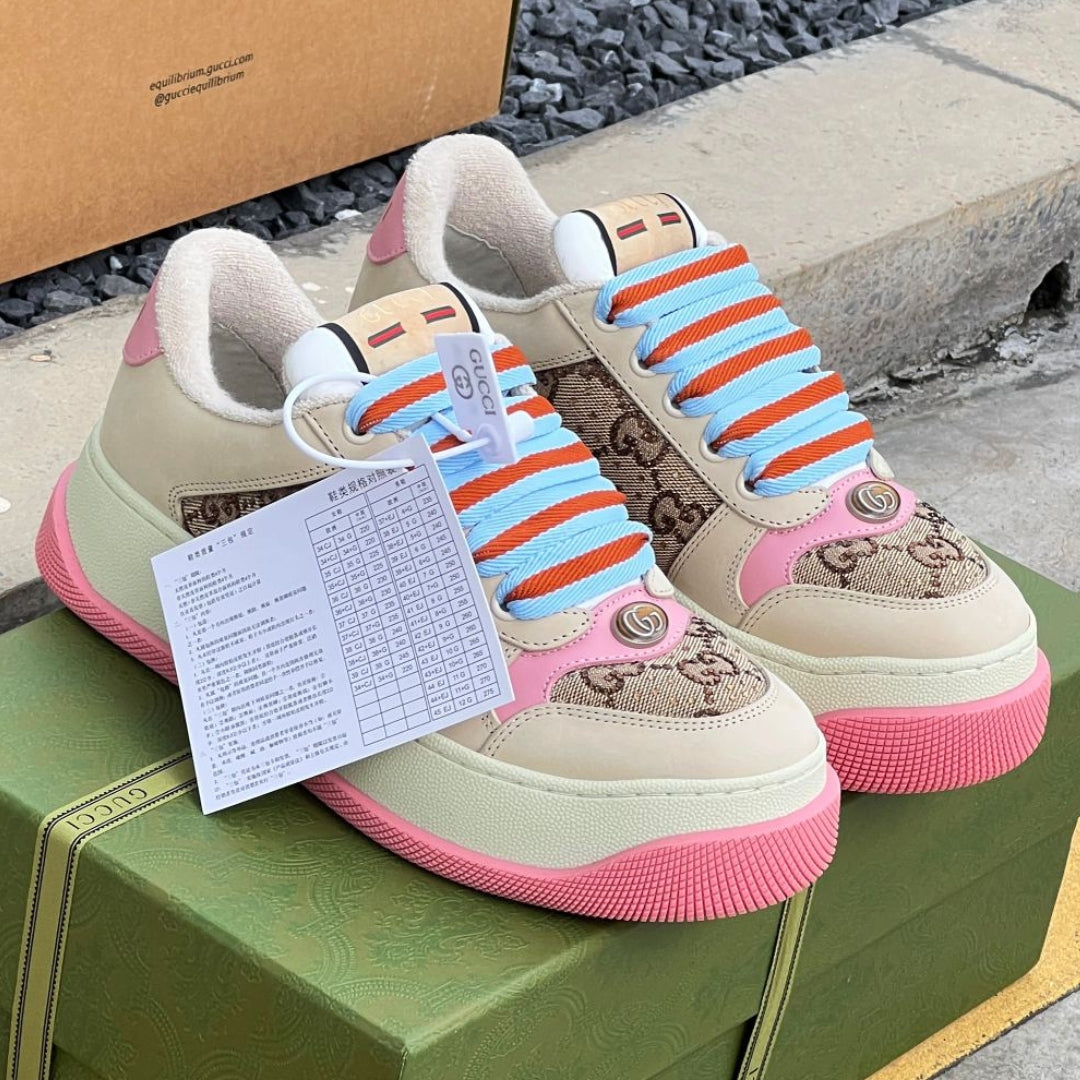 GG Screener Trainer Canvas and Pink Tennis