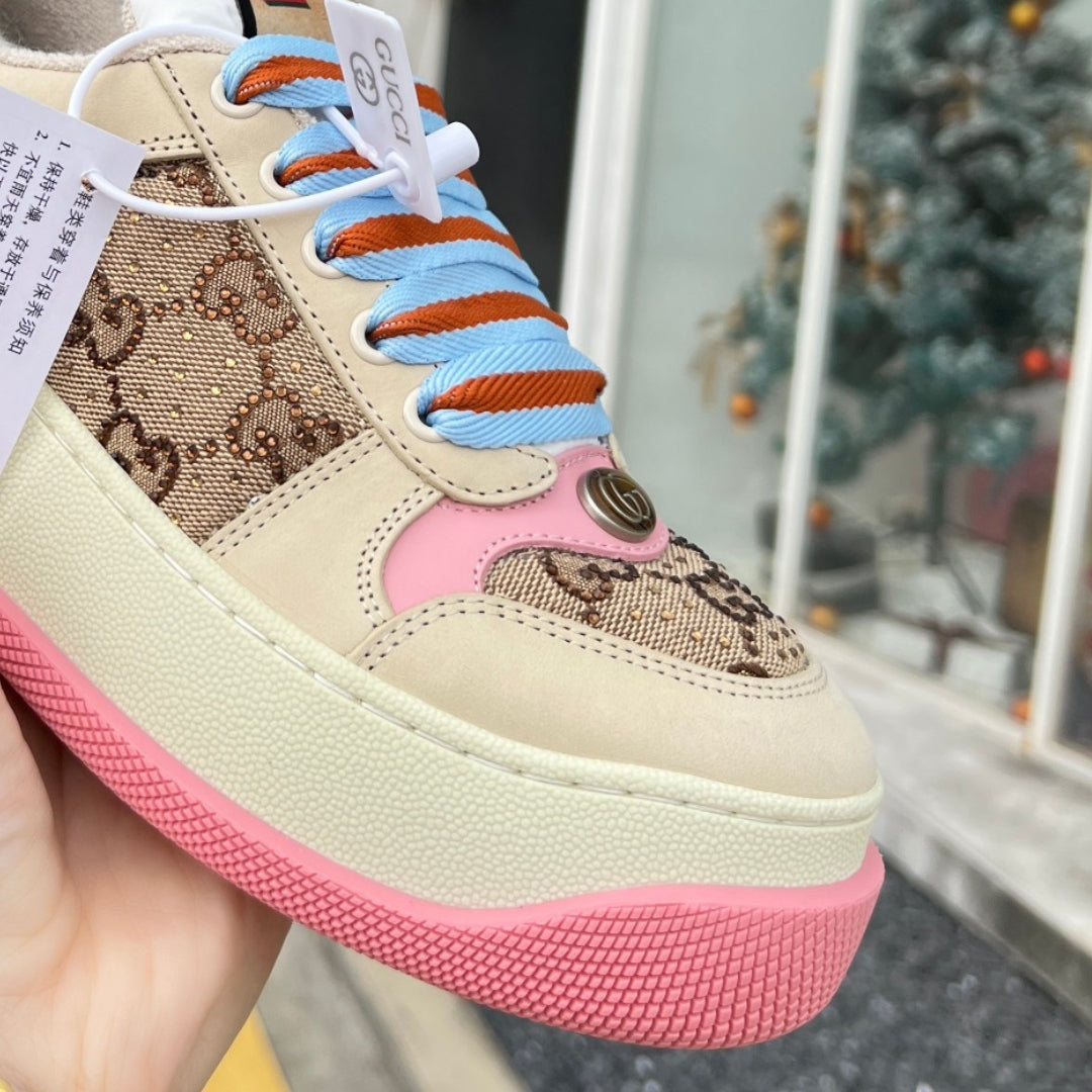 GG Screener Trainer Canvas and Pink Tennis