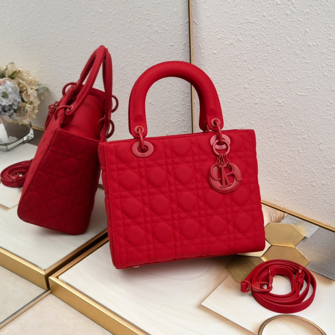 Dio Lady My ABCDio Small Bag Cherry Red Matte 24cm