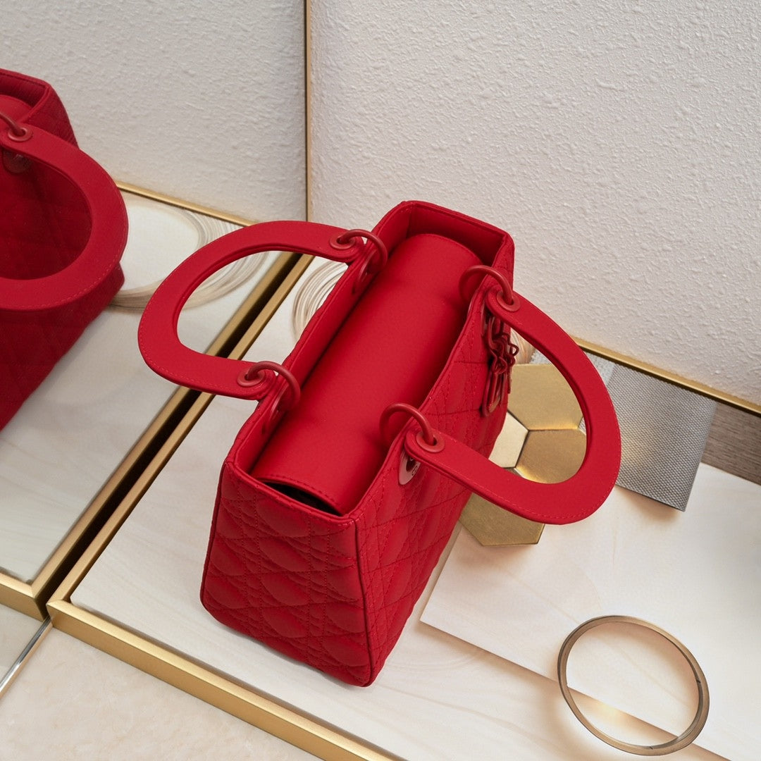 Dio Lady My ABCDio Small Bag Cherry Red Matte 24cm