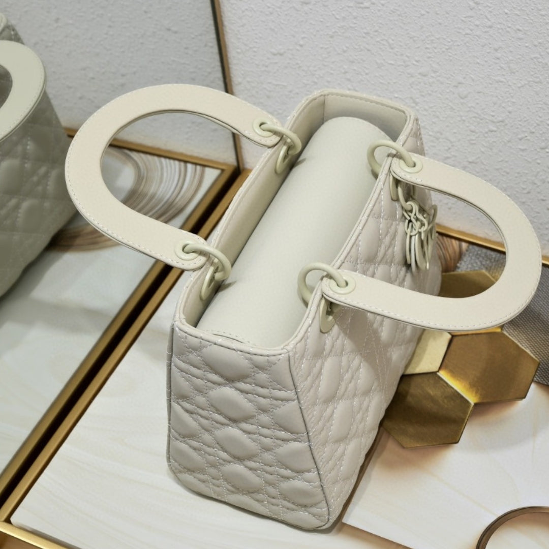 Bolsa Dio Lady My ABCDio Pequena Off White Mate 24cm