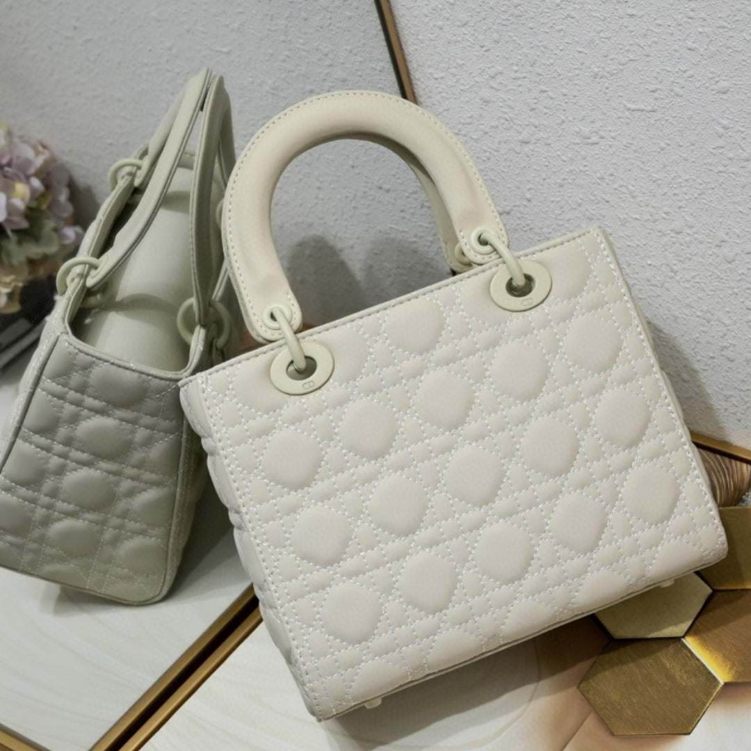 Bolsa Dio Lady My ABCDio Pequena Off White Mate 24cm