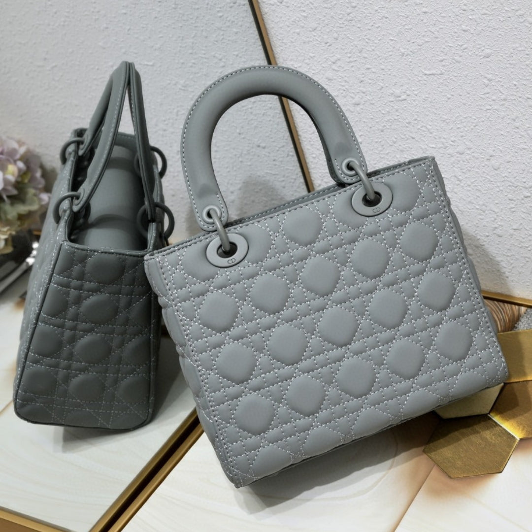 Dio Lady My ABCDio Small Matte Gray Bag 24cm