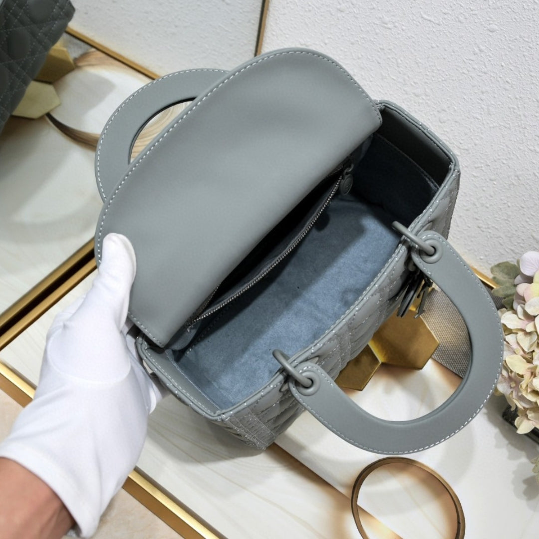 Dio Lady My ABCDio Small Matte Gray Bag 24cm