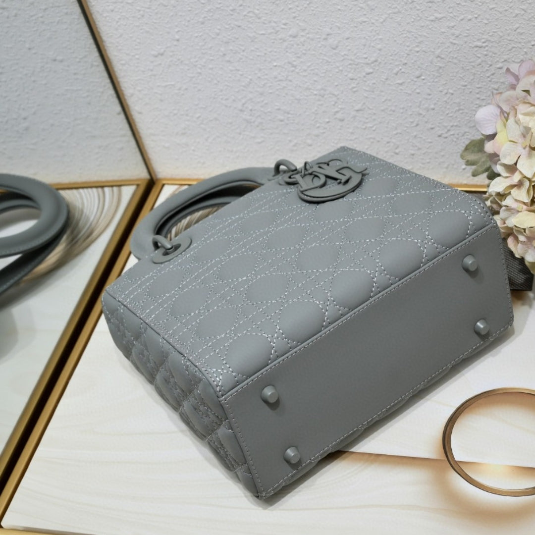 Dio Lady My ABCDio Small Matte Gray Bag 24cm