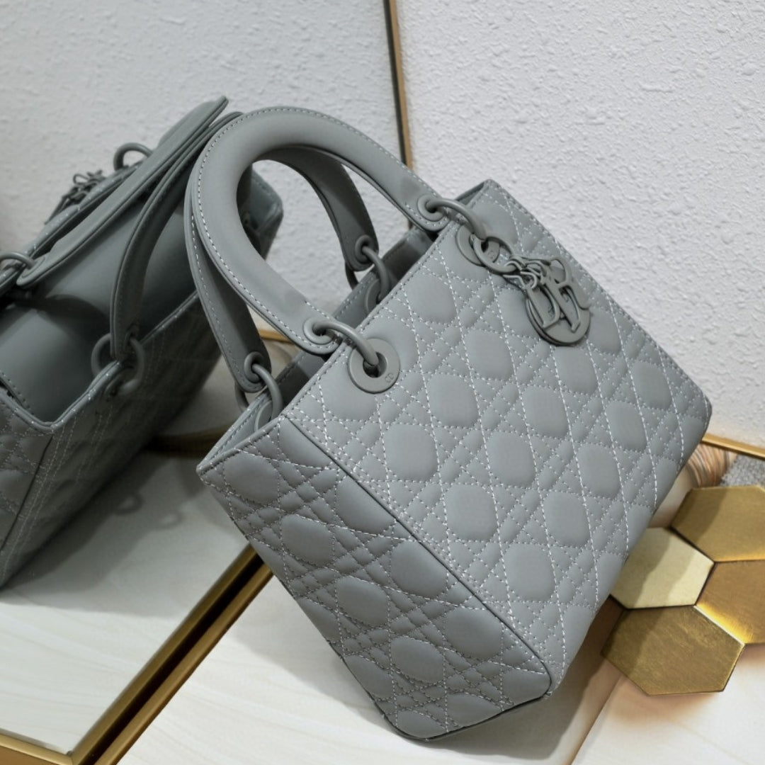 Dio Lady My ABCDio Small Matte Gray Bag 24cm