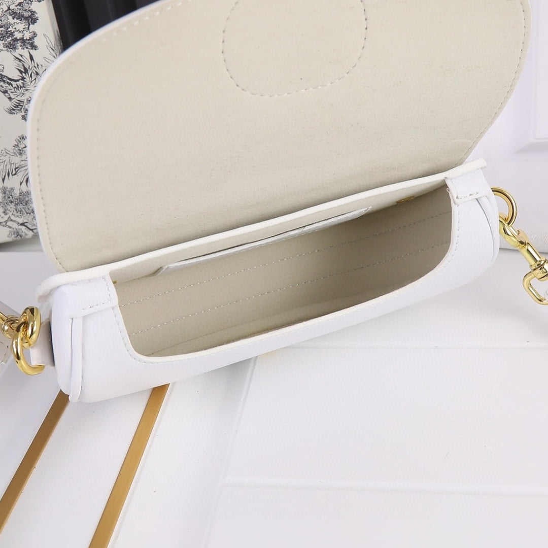 Dio Bobby West-East Small Matte White 22cm Bag