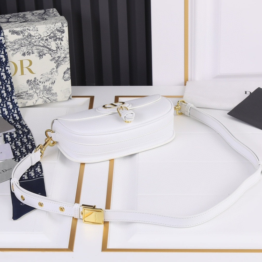 Dio Bobby West-East Small Matte White 22cm Bag