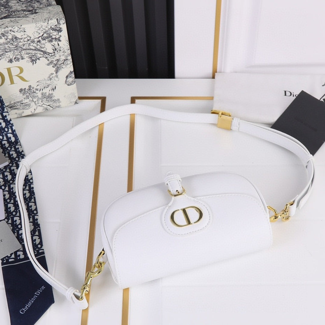 Dio Bobby West-East Small Matte White 22cm Bag