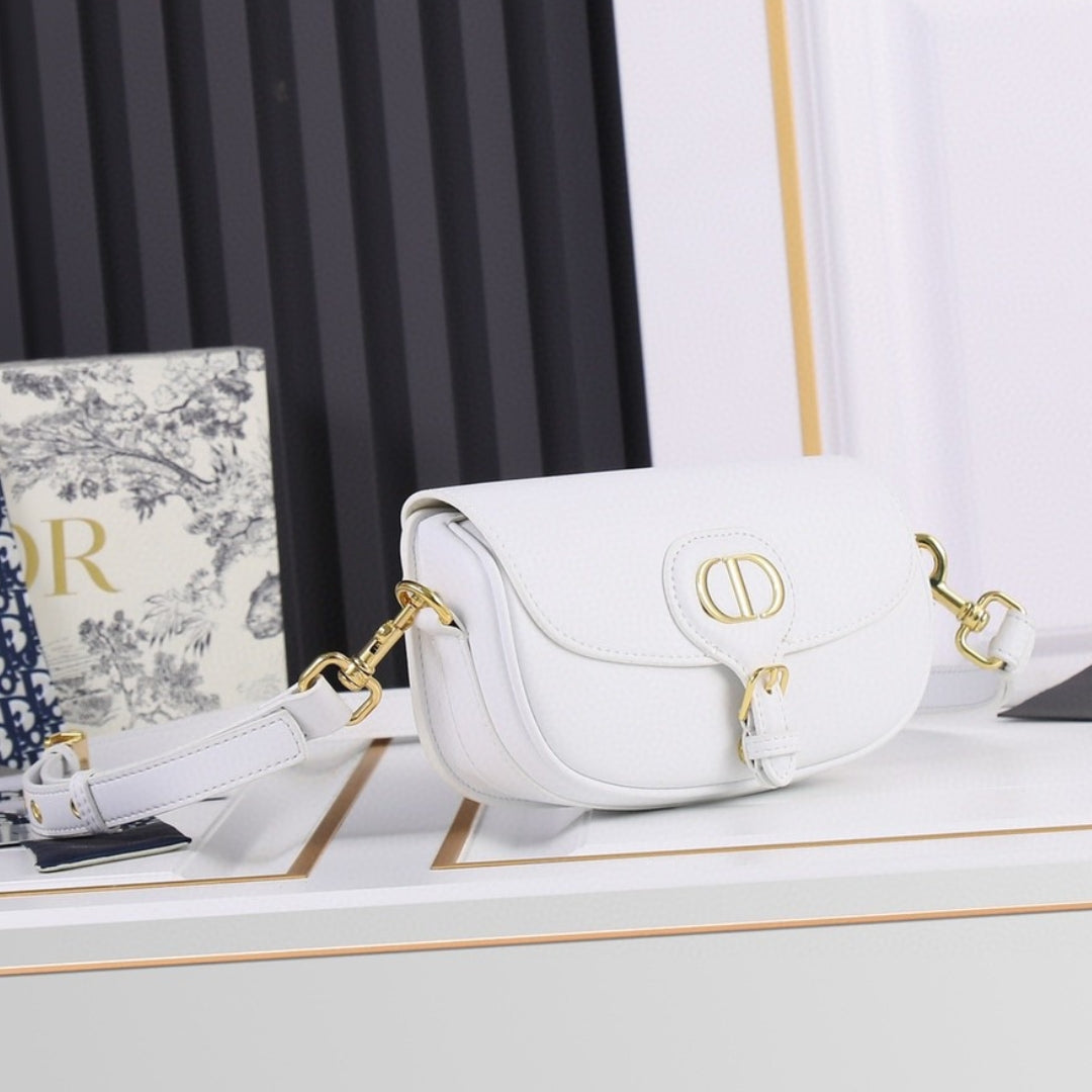 Dio Bobby West-East Small Matte White 22cm Bag