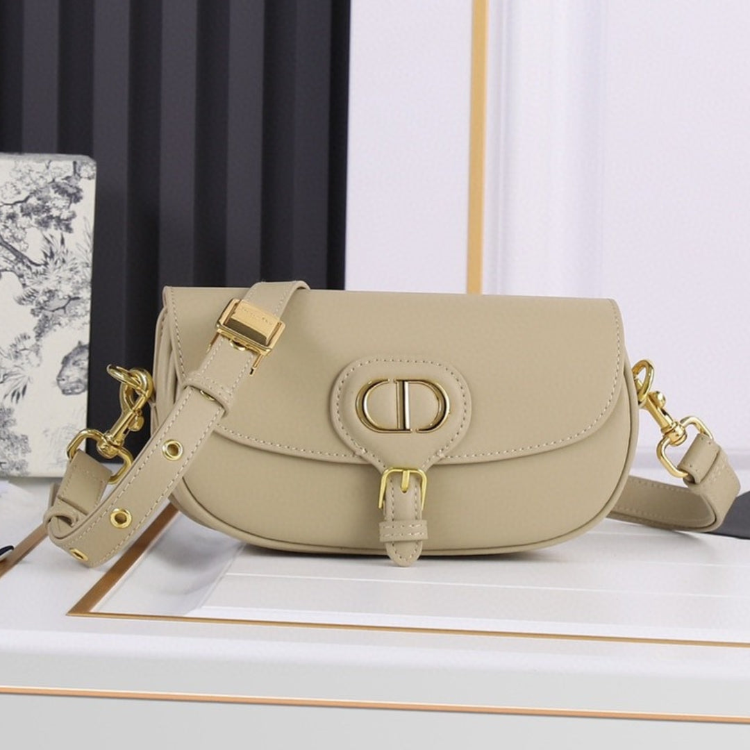 Dio Bobby West-East Small Matte Beige 22cm Bag