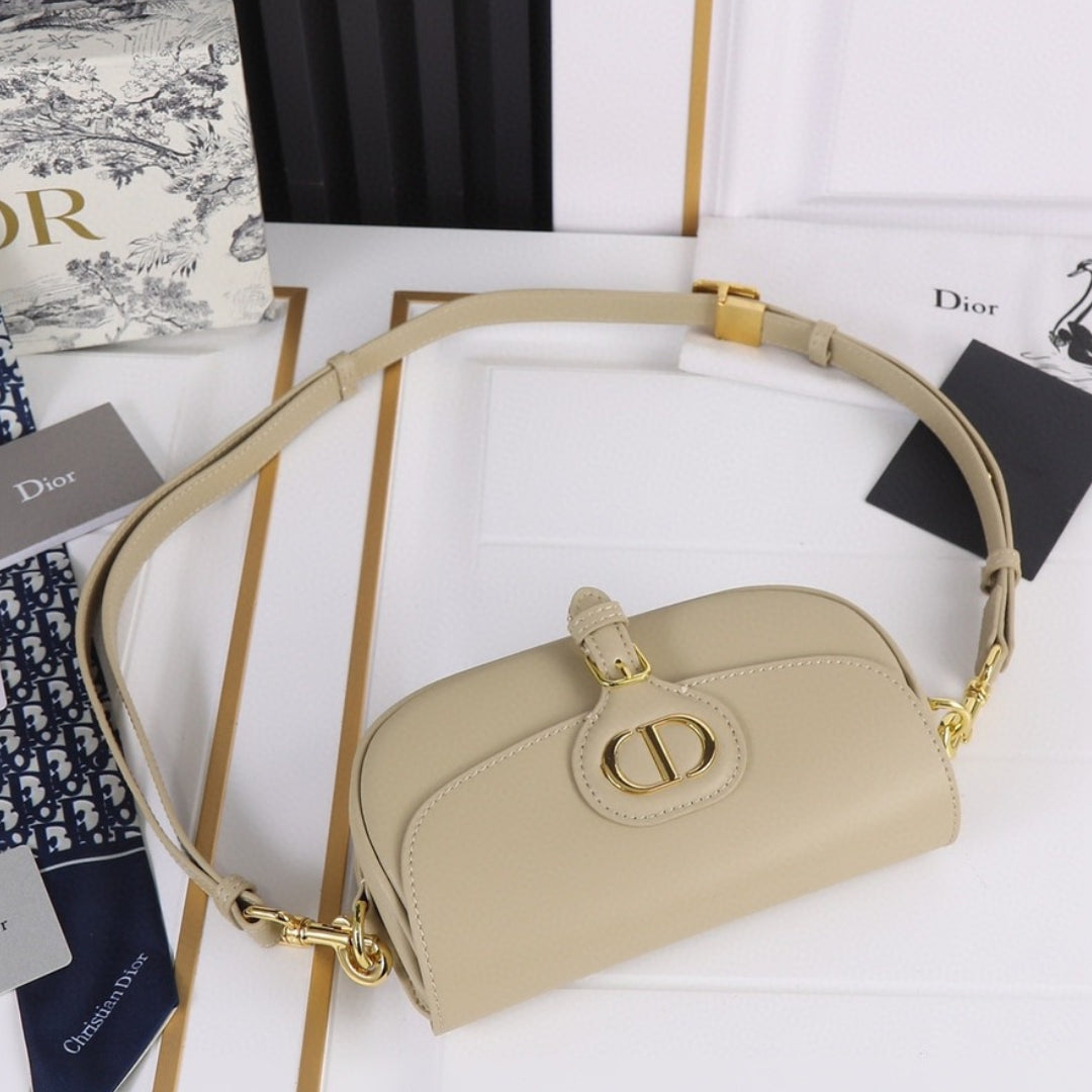 Dio Bobby West-East Small Matte Beige 22cm Bag