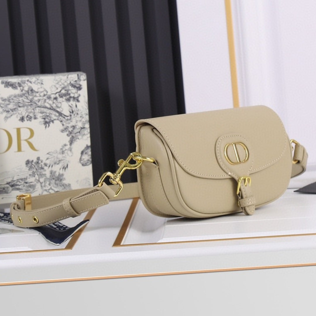 Dio Bobby West-East Small Matte Beige 22cm Bag