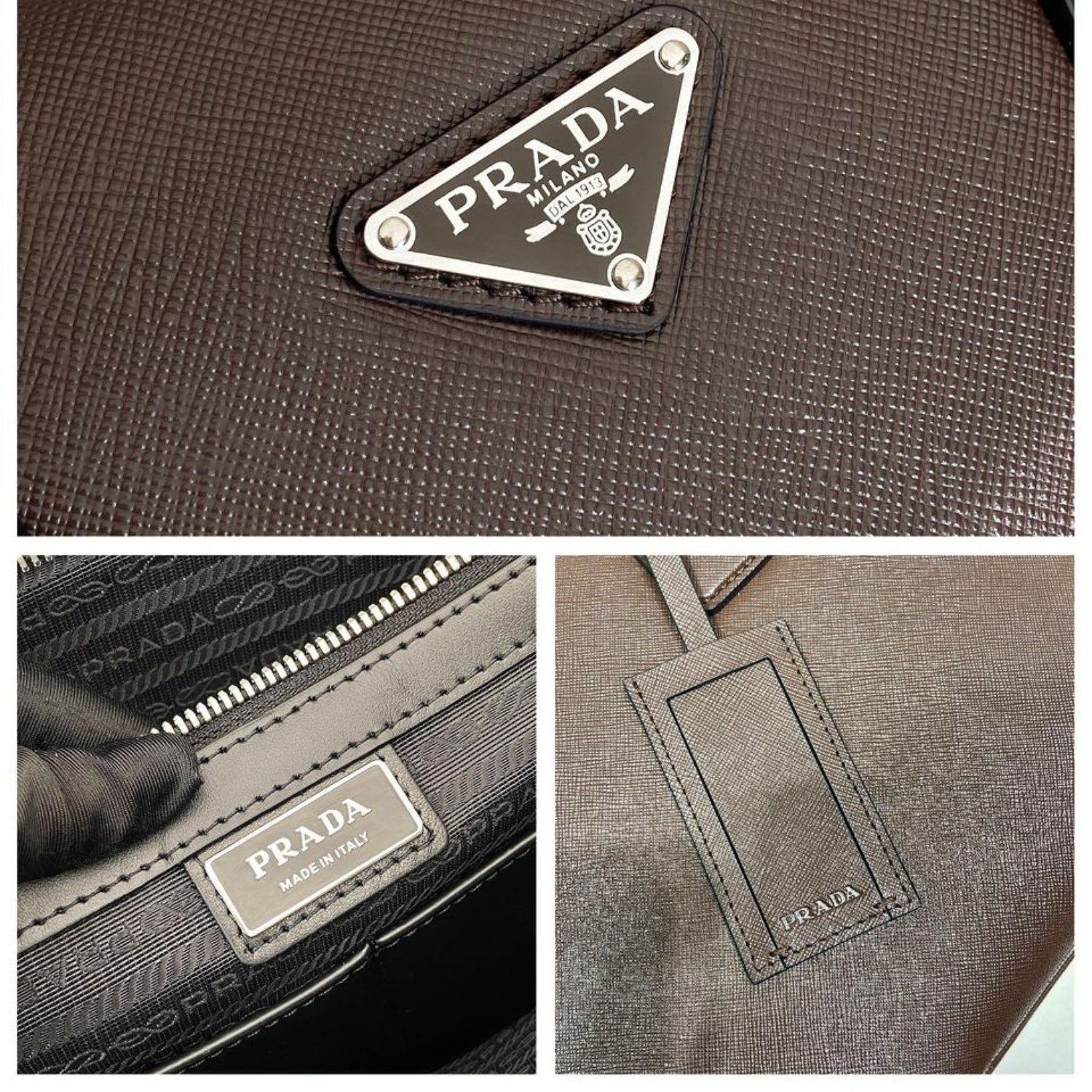 Brown Prd bag with handle
