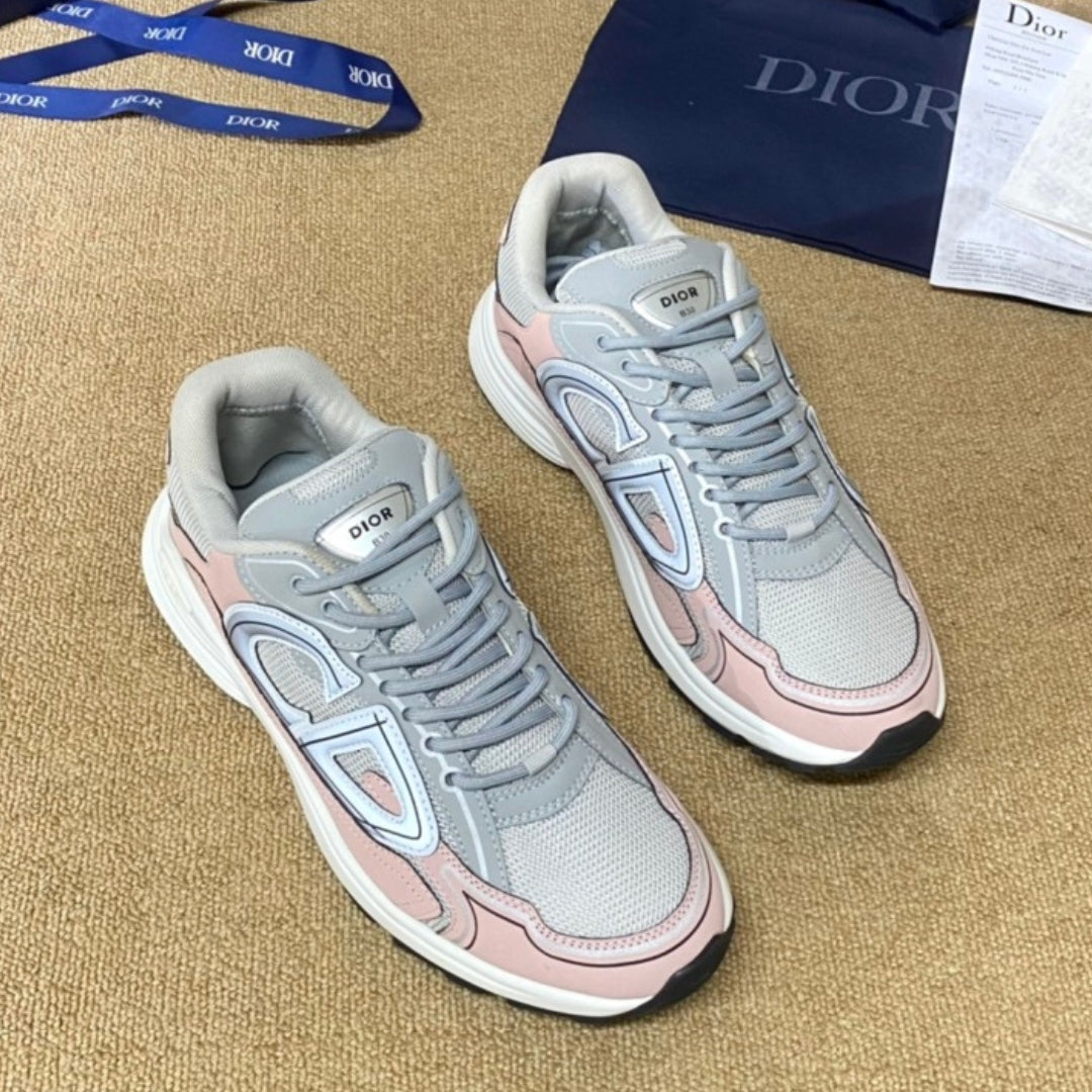 Dio B30 Countdown Sneakers Gray with Pink