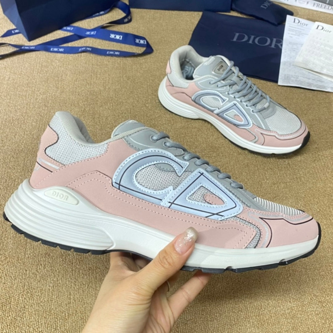 Dio B30 Countdown Sneakers Gray with Pink