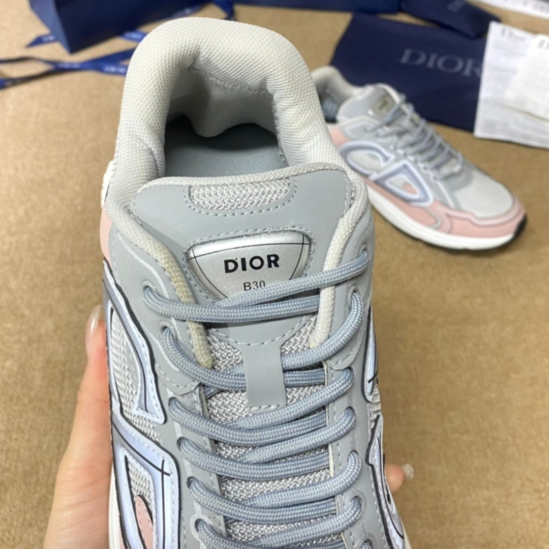 Dio B30 Countdown Sneakers Gray with Pink