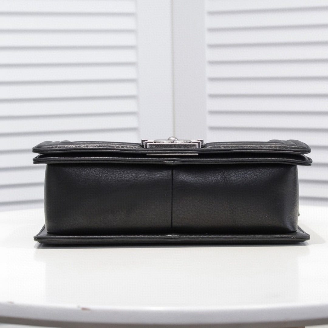 CHN Boy Black and Silver Bag 25cm