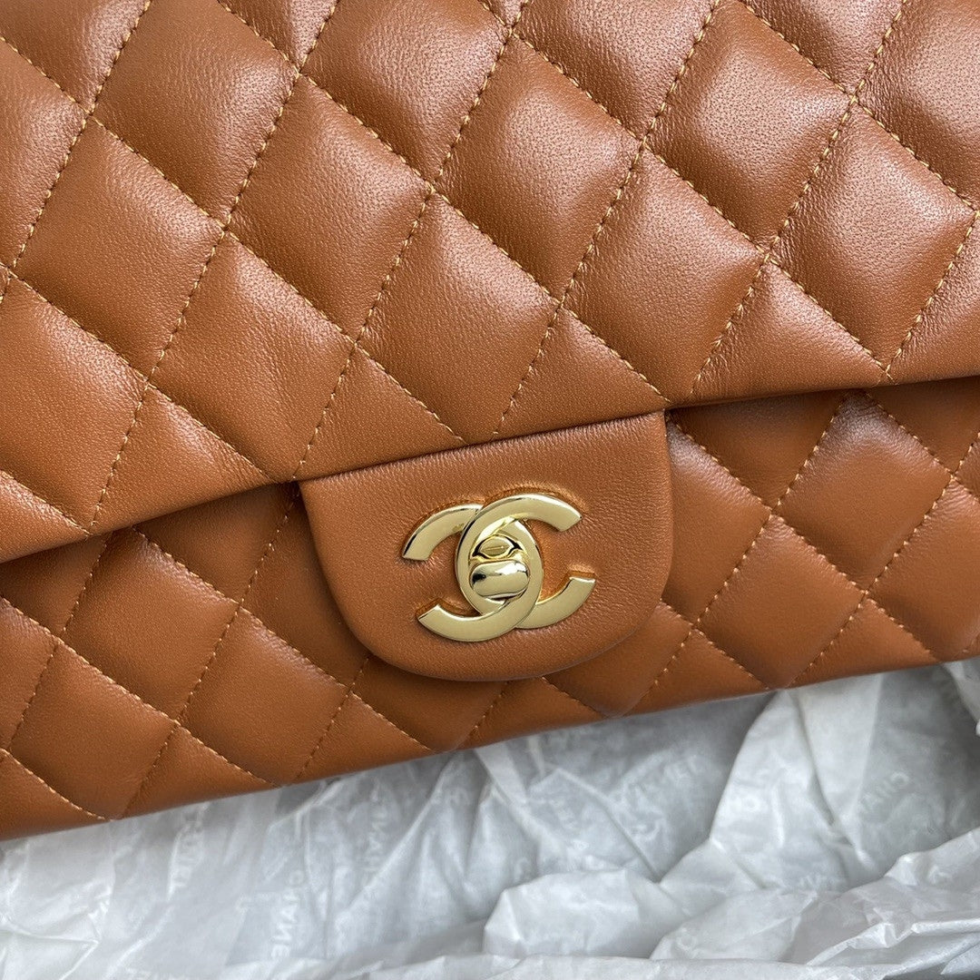 CHN Classic Brown and Gold Bag 25cm