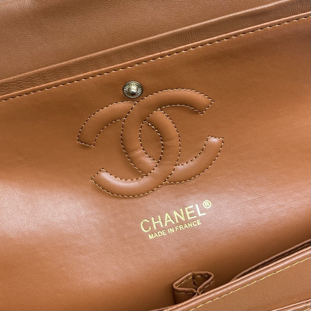 CHN Classic Brown and Gold Bag 25cm