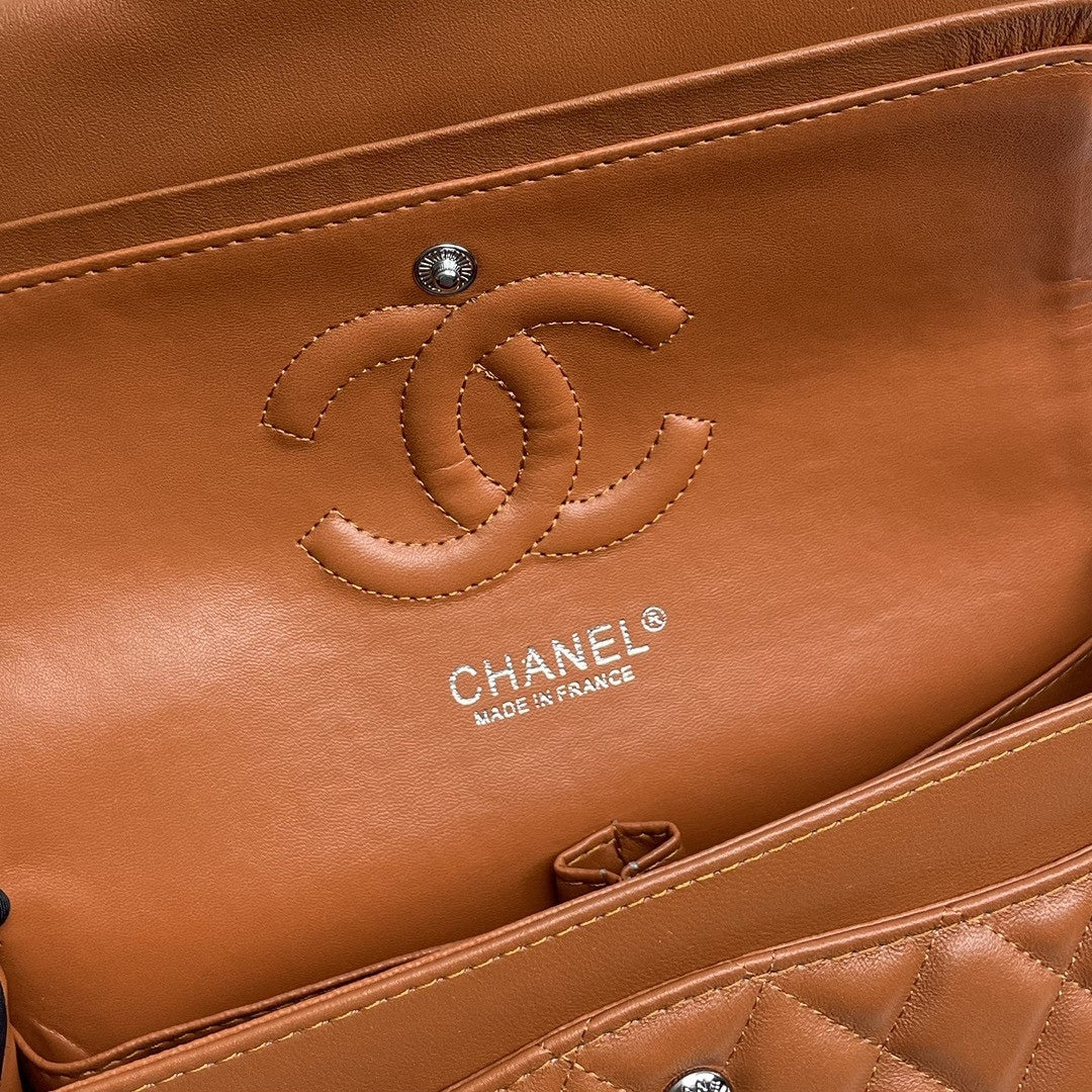 CHN Classic Brown and Silver Bag 25cm