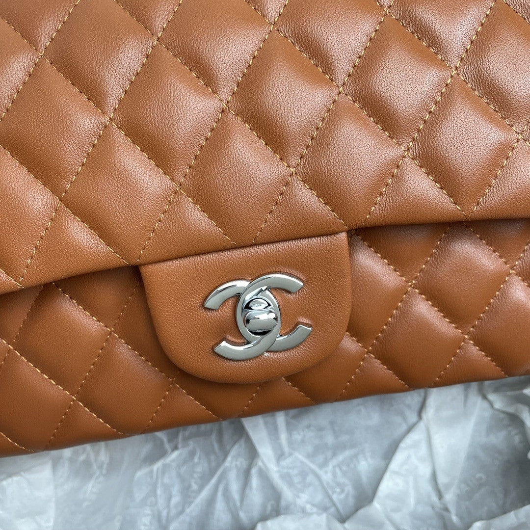 CHN Classic Brown and Silver Bag 25cm