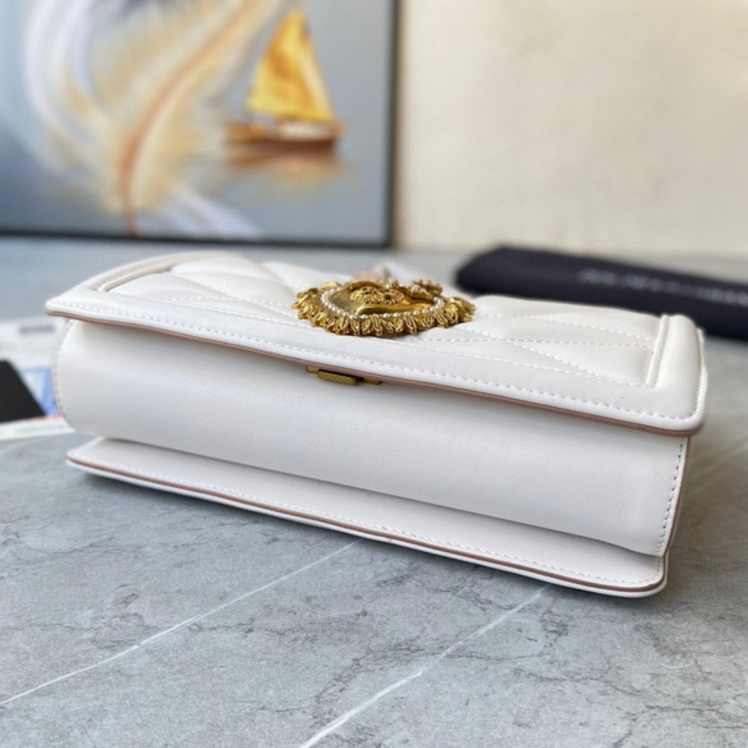 DG Devotion Small White Bag 21cm