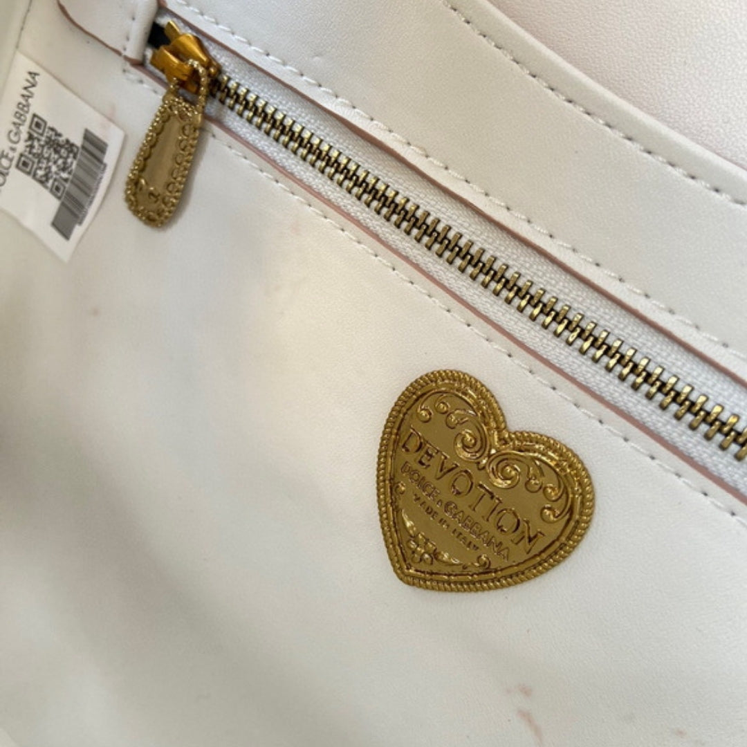 Bolsa DG Devotion Pequena Branco 21cm