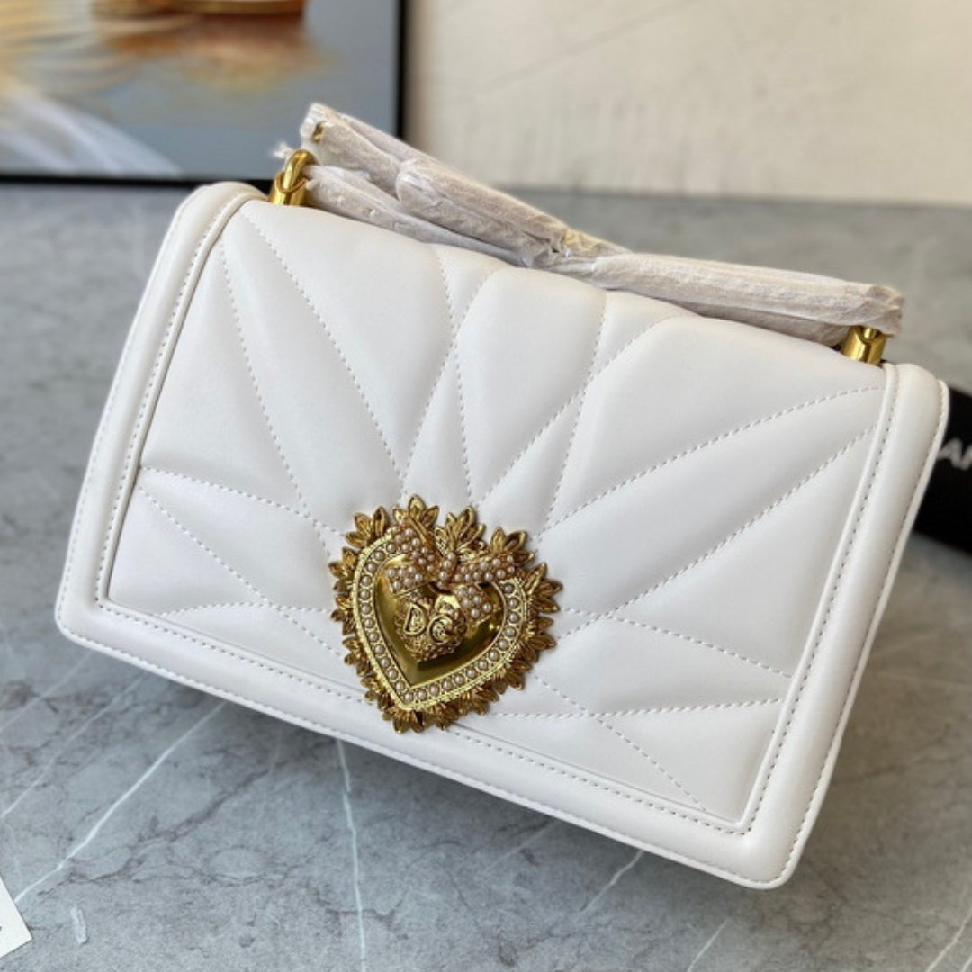 DG Devotion Small White Bag 26cm