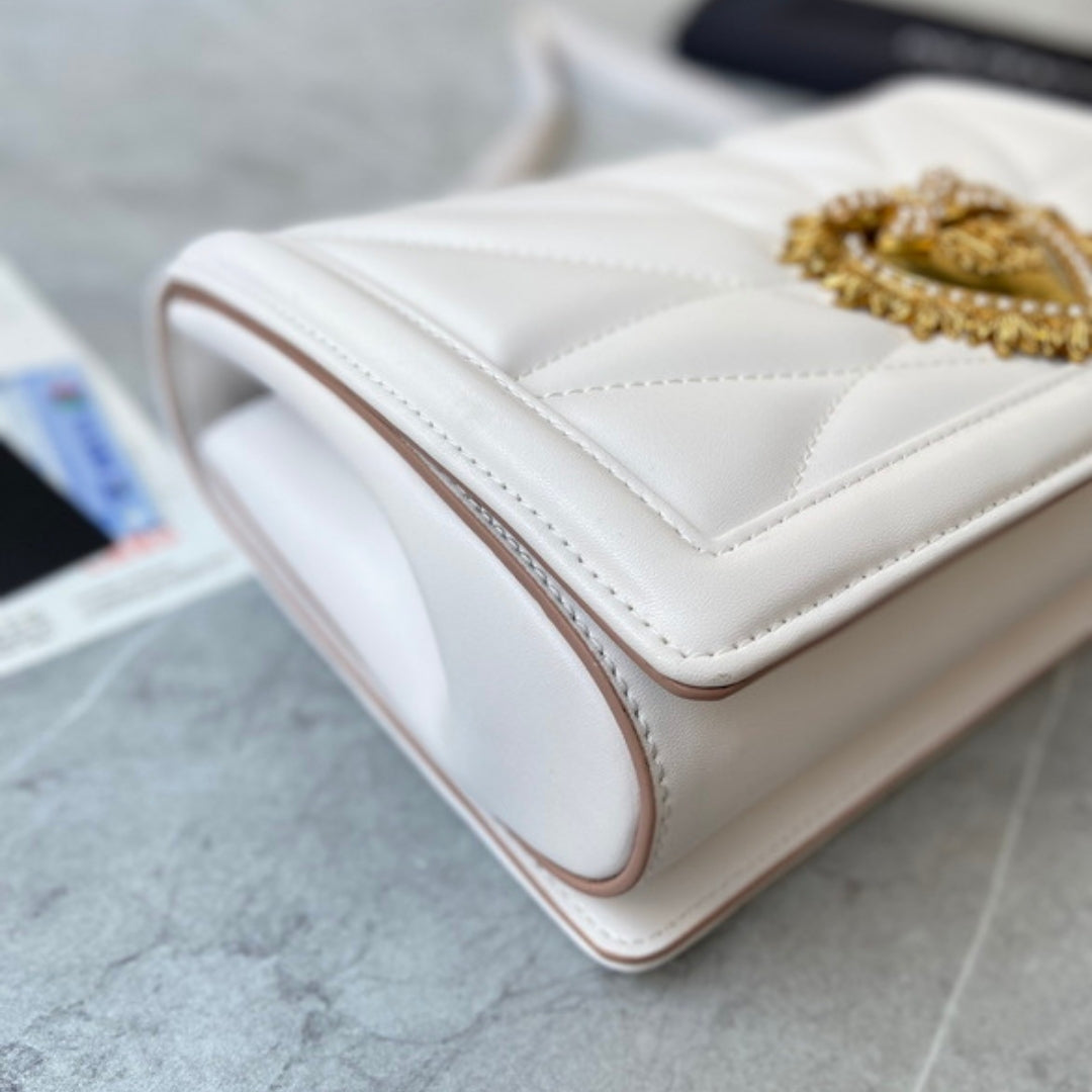 DG Devotion Small White Bag 26cm