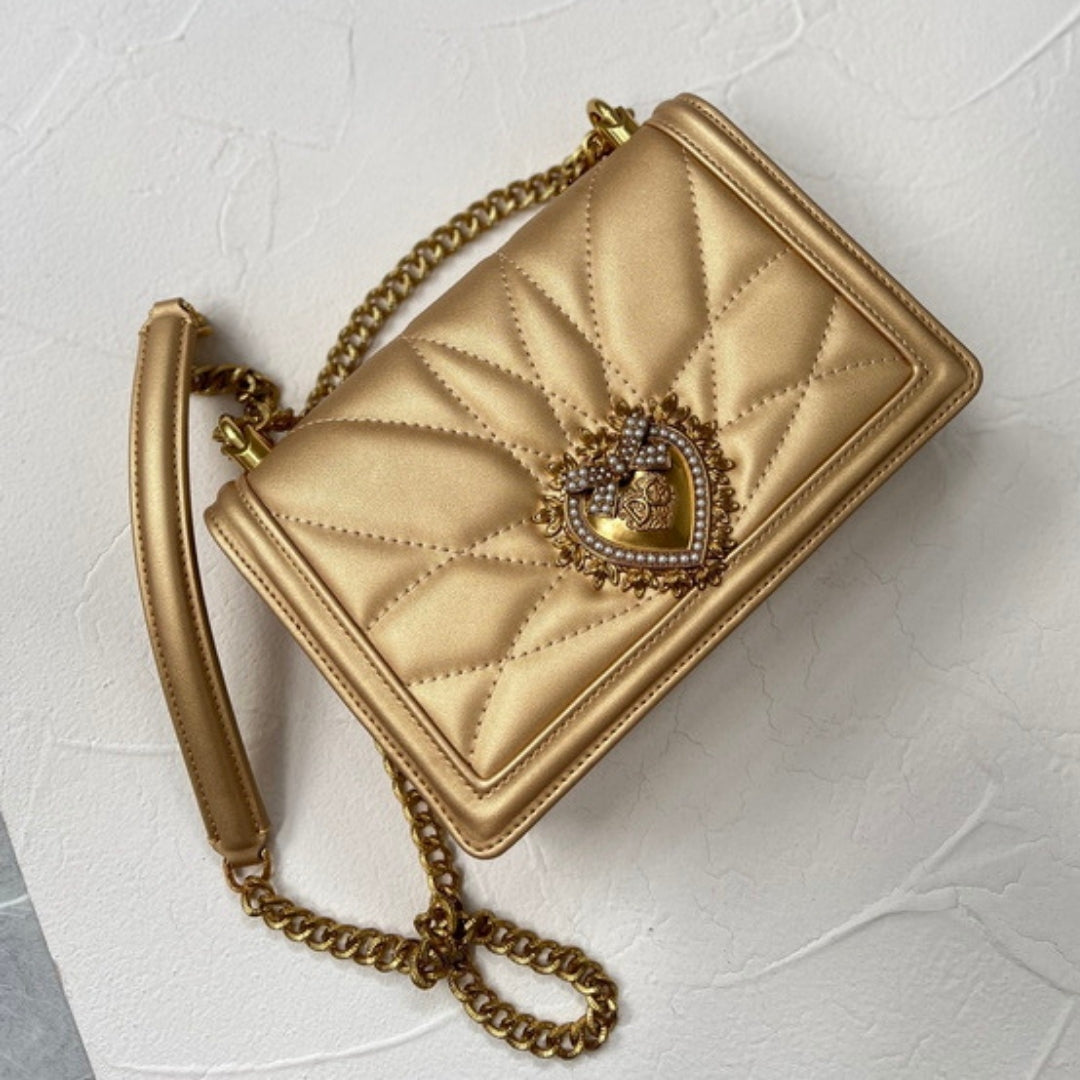 DG Devotion Small Gold Bag 21cm