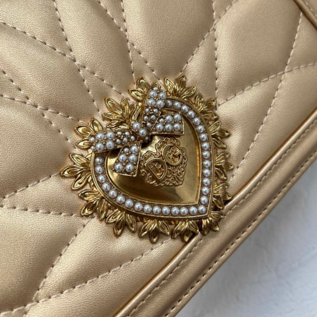 DG Devotion Small Gold Bag 21cm