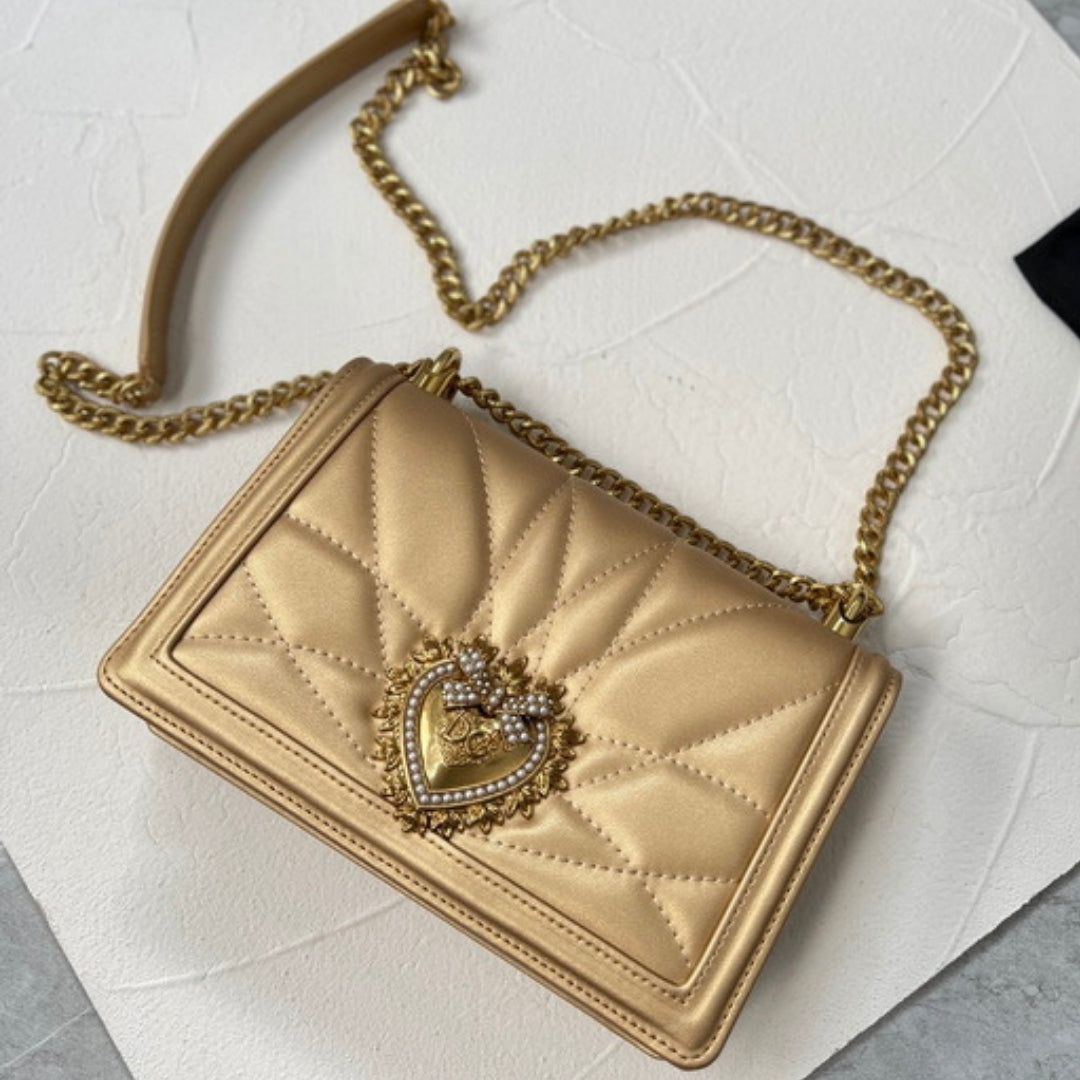 DG Devotion Small Gold Bag 21cm