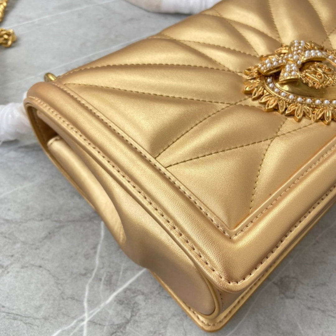 DG Devotion Small Gold Bag 26cm
