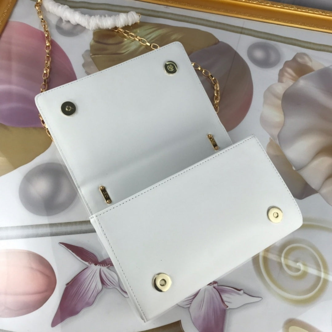 DG Girls White Crossbody Bag 21cm