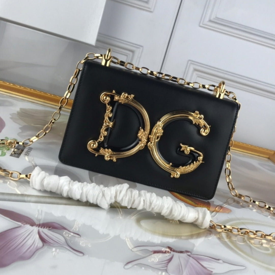 DG Girls Black Crossbody Bag 21cm