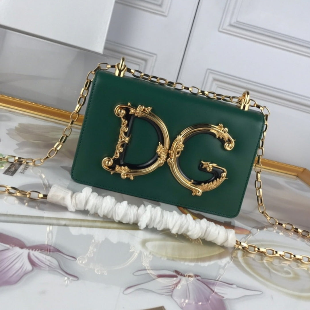 DG Girls Green Crossbody Bag 21cm